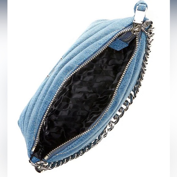NWT Rebecca Minkoff Edie Denim Chain Crossbody Bag - Picture 3 of 16